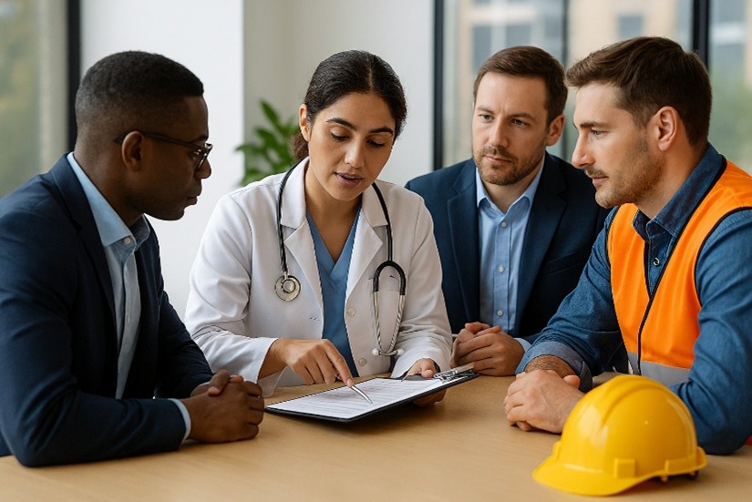 A group of people sitting around a table

AI-generated content may be incorrect.